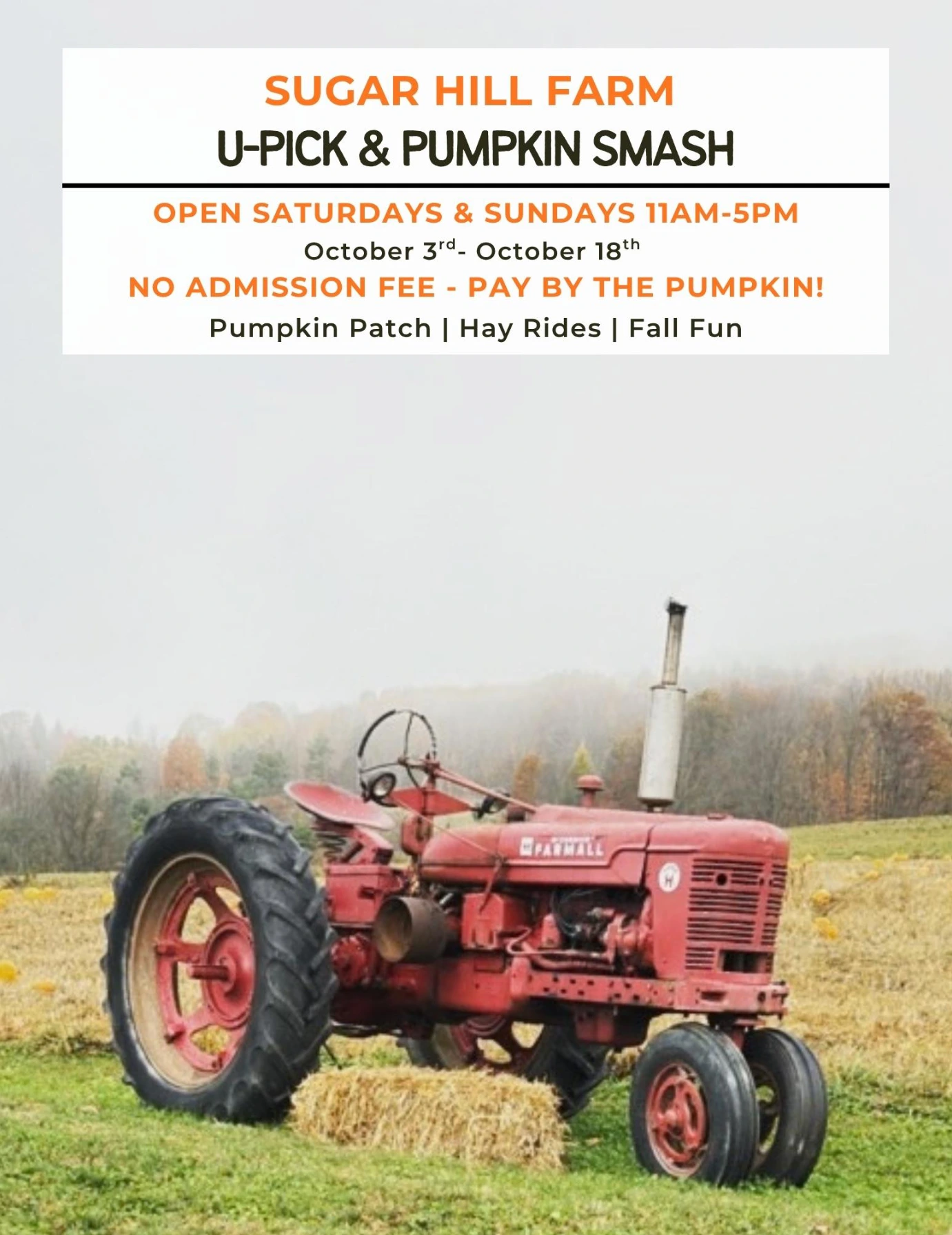 U-PICK Pumpkin Patch & Pumpkin Smash